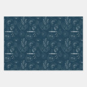 Celestial Magic Witchy Goud Grijs & Blauw Inpakpapier Vel (Voorkant 3)