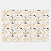 Celestial Magic Witchy Goud Grijs & Blauw Inpakpapier Vel (Voorkant)