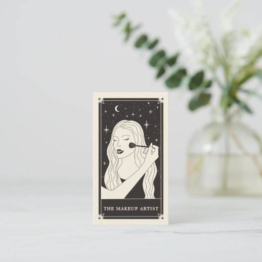 Celestial Makeup Artist Visitekaartje (Staand voorkant)