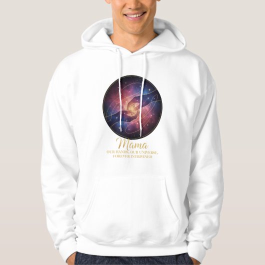 Celestial Mama Hands Galaxy Universe Hoodie (Voorkant)