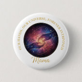 Celestial Mama Hands Galaxy Universe Ronde Button 5,7 Cm (Voorkant)
