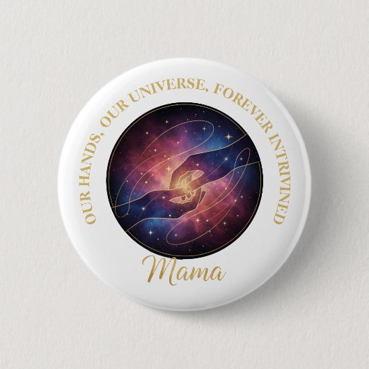 Celestial Mama Hands Galaxy Universe Ronde Button 5,7 Cm (Voorkant)
