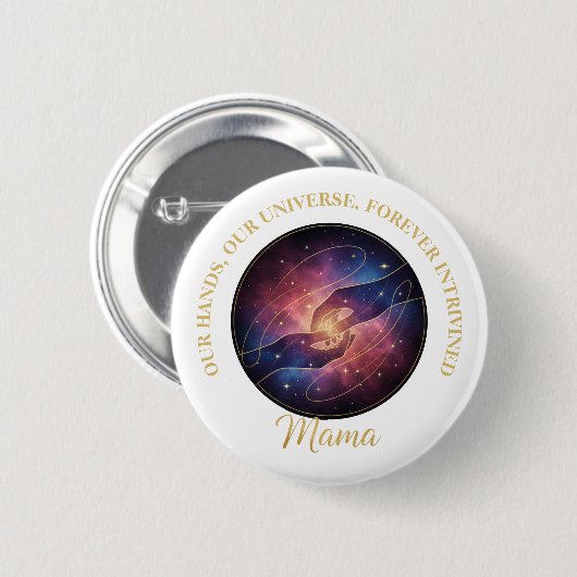 Celestial Mama Hands Galaxy Universe Ronde Button 5,7 Cm (Voorkant /achterkant)