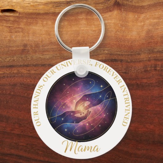 Celestial Mama Hands Galaxy Universe Sleutelhanger (Voorkant)
