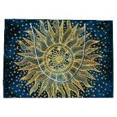 Celestial Mandala Boho Gold Sun Groot Cadeauzakje (Achterkant)