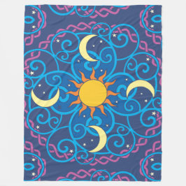 Celestial Mandala Fleece Blanket Deken