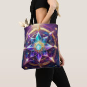Celestial Mandala - Radiant Star Crystal artwork Tote Bag (Dichtbij)