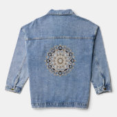 Celestial Mandala Vibes | Boho & Spiritueel ontwer Denim Jacket (Achterkant)