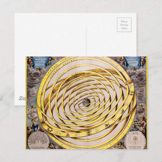 Celestial Map Andres Celarius Briefkaart (Voorkant / Achterkant)