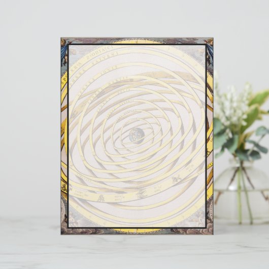 Celestial Map Andres Celarius Letterhead Briefhoofd (Staand voorkant)