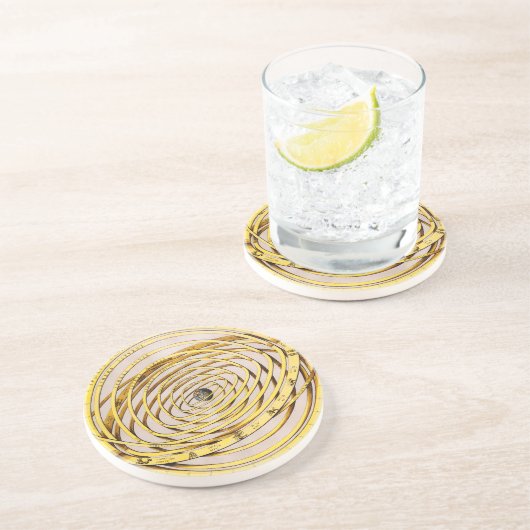 Celestial Map Andres Celarius Sandstone Onderzette Zandsteen Onderzetter (Zijkant)