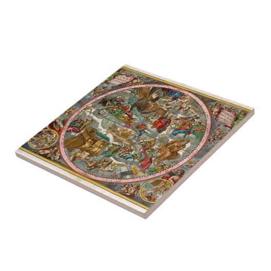 Celestial Map Antiek I Tegeltje (Zijkant)