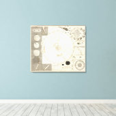 Celestial Map Canvas Afdruk (Insitu (Houten vloer))