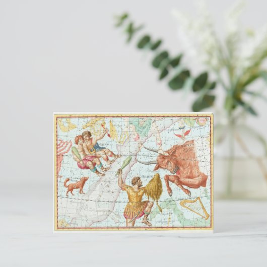  Celestial Map Constellations Briefkaart (Staand voorkant)