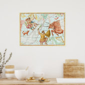 Celestial Map Constellations Poster (Keuken)