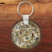 Celestial Map door Peter Apian, astronomie Sleutelhanger (Voorkant)