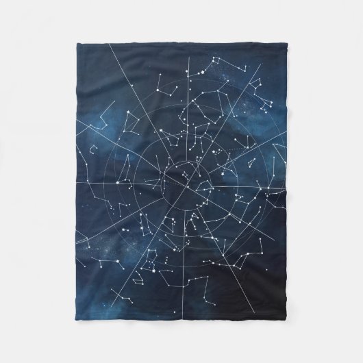Celestial Map Fleece Deken (Voorkant)