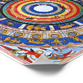 Celestial Map met Angels Poster (Hoek)