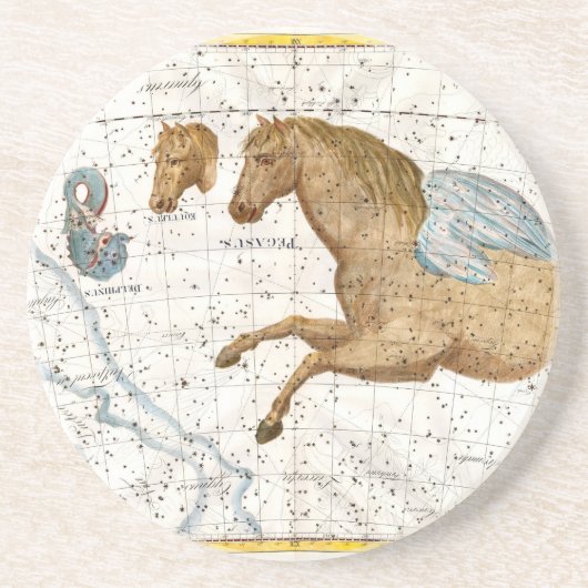 Celestial Map Pegasus Zandsteen Onderzetter (Voorkant)