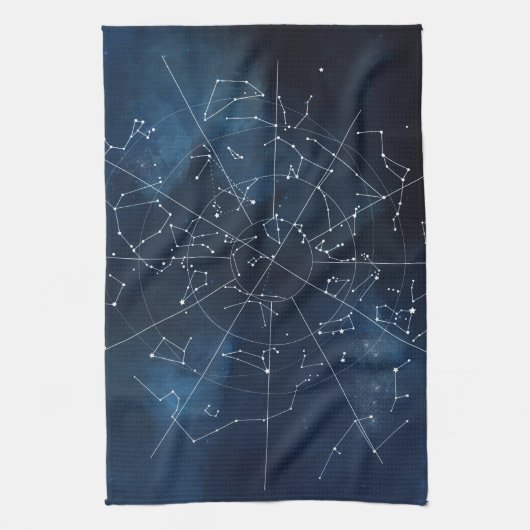 Celestial Map Theedoek (Verticaal)