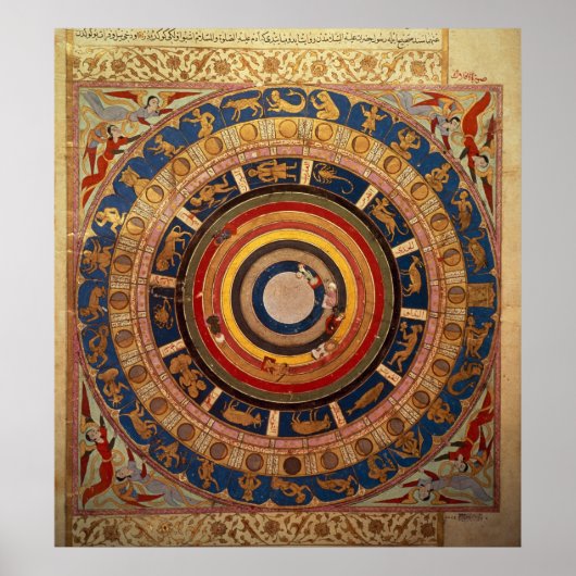 Celestial map, van 'Zubdet ut Teverih' door Poster (Voorkant)