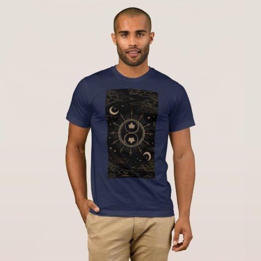 Celestial Maple Leaves T-Shirt (Voorkant volledig)