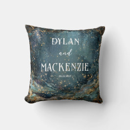 Celestial Marble Galaxy bruiloft Kussen