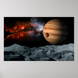 Celestial Marble Poster