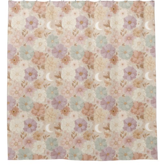 Celestial Meadow Floral Douchegordijn (Voorkant)