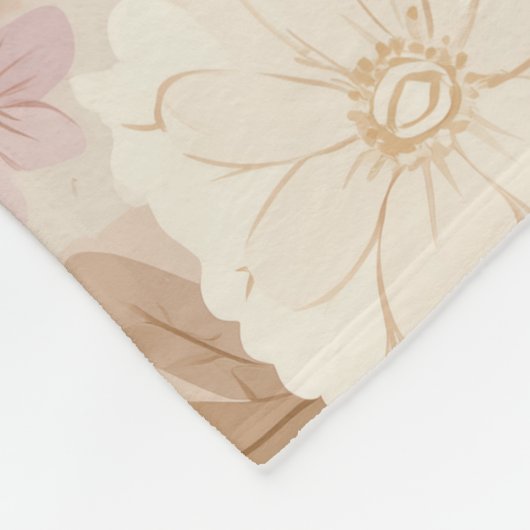 Celestial Meadow Floral  Fleece Deken (Hoek)