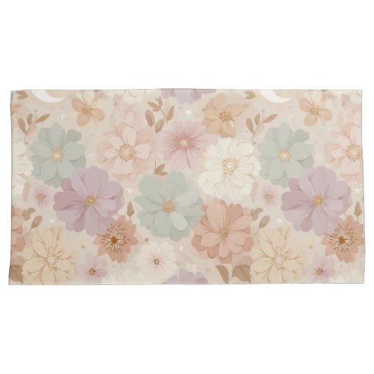 Celestial Meadow Floral  Kussensloop (Voorkant-Rechts)