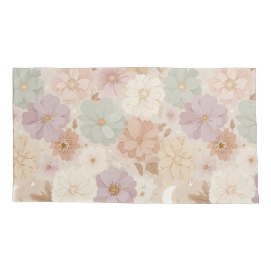 Celestial Meadow Floral  Kussensloop (Achterkant-Links)