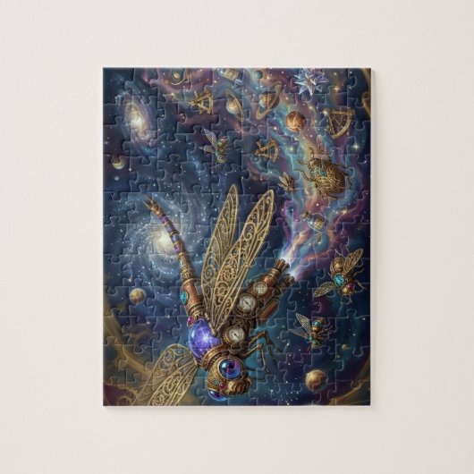 Celestial Mechanical Galaxy Art Steampunk Space  Legpuzzel (Verticaal)