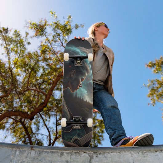 Celestial Melodies" Skateboard Deck (Buiten 1)