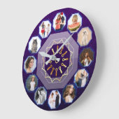 Celestial Memories – Geometrische Familie Collage Grote Klok (Hoek)