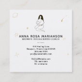 *~* Celestial Midechtgenote Doula Geboortezwangers Vierkante Visitekaartje (Achterkant)