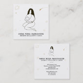 *~* Celestial Midechtgenote Doula Geboortezwangers Vierkante Visitekaartje (Voorkant / Achterkant)