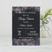 Celestial Midnight Baby shower Baby Boy Waterverf Kaart (Staand voorkant)