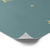 celestial midnight crescent gold  Wedding Welcome  Poster (Hoek)