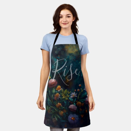 Celestial Midnight Garden Dreamscape, Rise Schort (Gedragen)