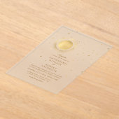 Celestial Midnight Moon Wedding Acryl Uitnodigingen (Laagn)