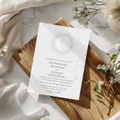 Celestial Midnight Stars Maan Bruiloft Folie Uitnodiging