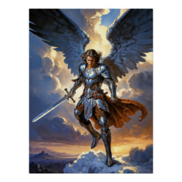 Celestial Might Archangel Michael Perfect Poster