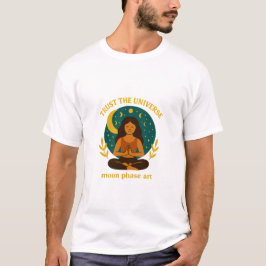 Celestial Mindful Moon Design T-shirt