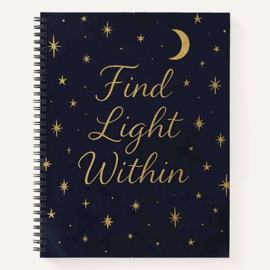 Celestial Minimalist Journal – Elegant sterrenbeel Notitieboek (Voorkant)