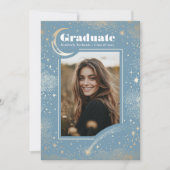 Celestial Modern Afstuderen Foto Afstuderen Aankondiging (Voorkant)