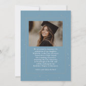 Celestial Modern Afstuderen Foto Afstuderen Aankondiging (Achterkant)