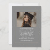 Celestial Modern Afstuderen Foto Afstuderen Aankondiging (Achterkant)