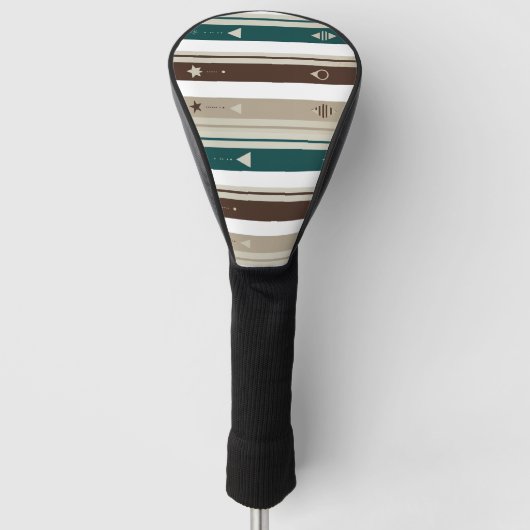 Celestial Modern Triple Stripe Golf Driver Cover (Voorkant)