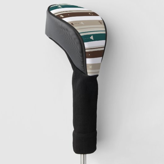 Celestial Modern Triple Stripe Golf Driver Cover (Schuin)